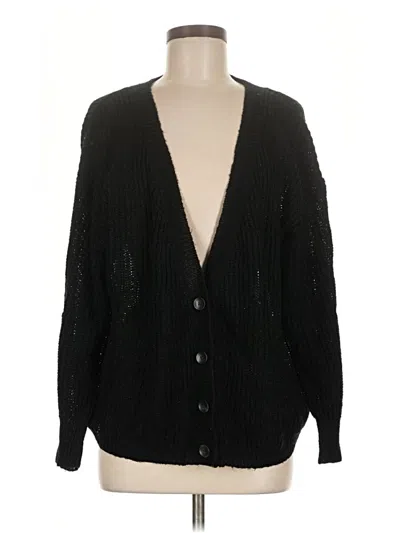 Pre-owned Assorted Brands Cardigan Sweater In Black