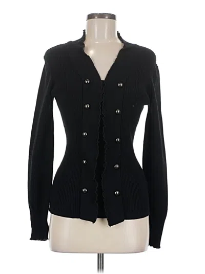 Pre-owned Assorted Brands Cardigan Sweater In Black