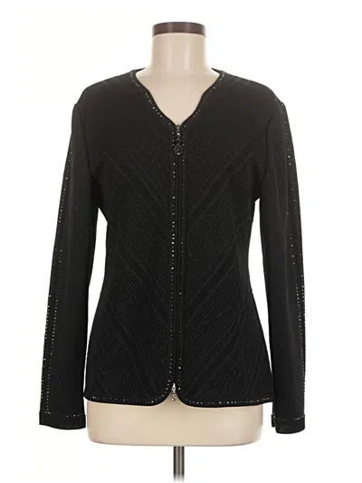 Pre-owned Assorted Brands Cardigan Sweater In Black