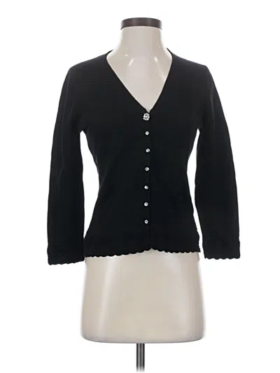 Pre-owned Assorted Brands Cardigan Sweater In Black