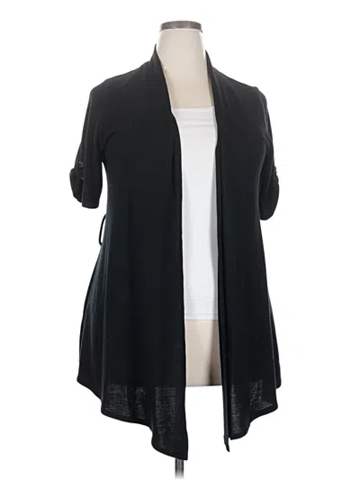 Pre-owned Assorted Brands Cardigan Sweater In Black
