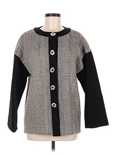 Pre-owned Assorted Brands Cardigan Sweater In Black
