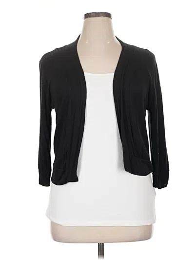 Pre-owned Assorted Brands Cardigan Sweater In Black