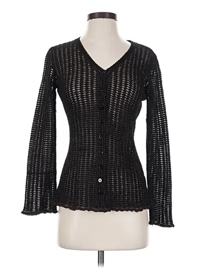 Pre-owned Assorted Brands Cardigan Sweater In Black