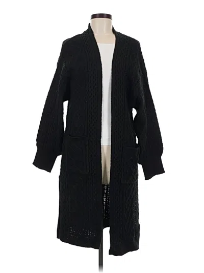 Pre-owned Assorted Brands Cardigan Sweater In Black