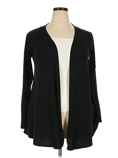 Pre-owned Assorted Brands Cardigan Sweater In Black