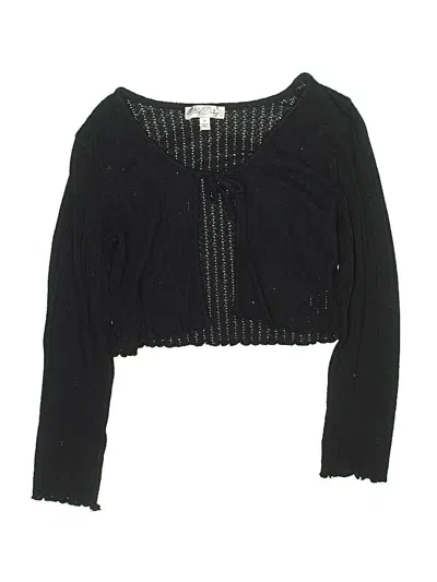 Pre-owned Assorted Brands Kids' Cardigan Sweater In Black