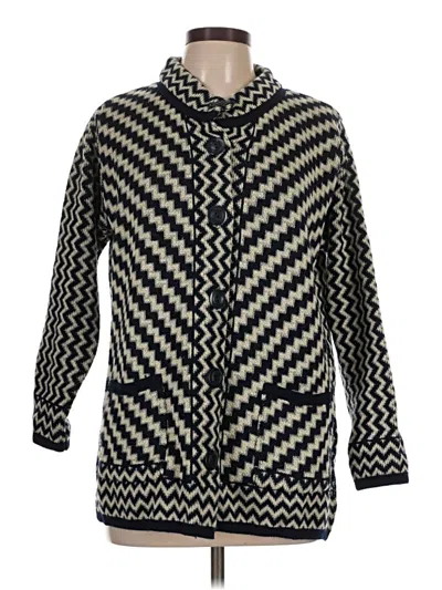 Pre-owned Assorted Brands Cardigan Sweater In Black