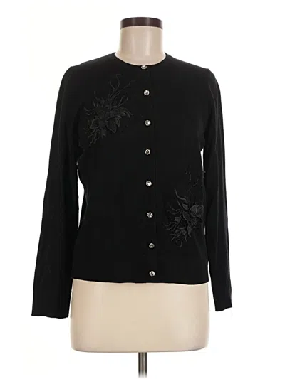 Pre-owned Assorted Brands Cardigan Sweater In Black