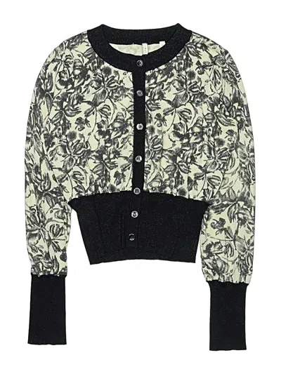 Pre-owned Assorted Brands Kids' Cardigan Sweater In Black