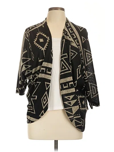 Pre-owned Assorted Brands Cardigan Sweater In Black