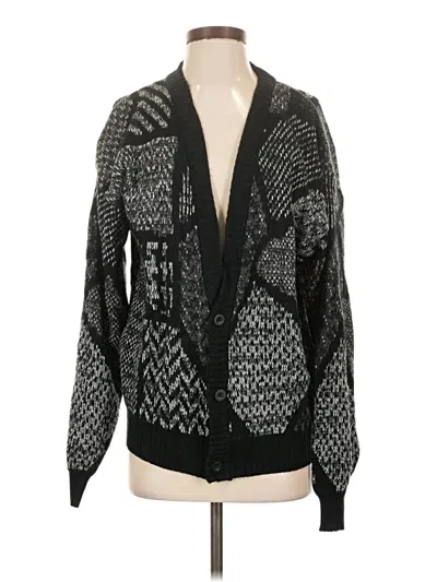 Pre-owned Assorted Brands Cardigan Sweater In Black