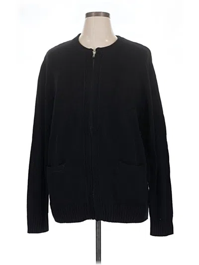 Pre-owned Assorted Brands Cardigan Sweater In Black