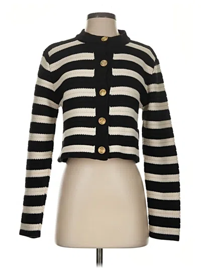 Pre-owned Assorted Brands Cardigan Sweater In Black