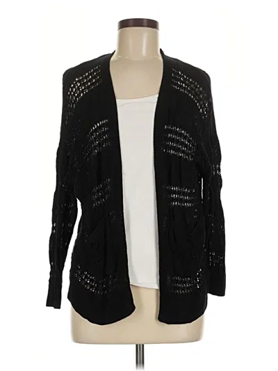 Pre-owned Assorted Brands Cardigan Sweater In Black