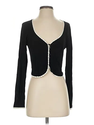 Pre-owned Assorted Brands Cardigan Sweater In Black