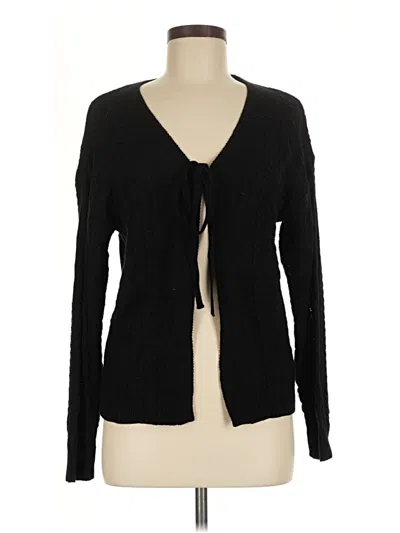 Pre-owned Assorted Brands Cardigan Sweater In Black