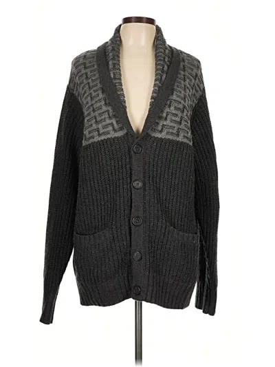Pre-owned Assorted Brands Cardigan Sweater In Black