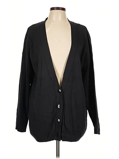 Pre-owned Assorted Brands Cardigan Sweater In Black