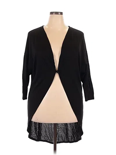 Pre-owned Assorted Brands Cardigan Sweater In Black