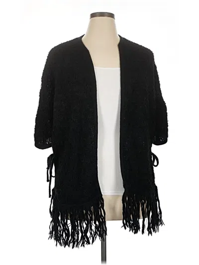Pre-owned Assorted Brands Cardigan Sweater In Black