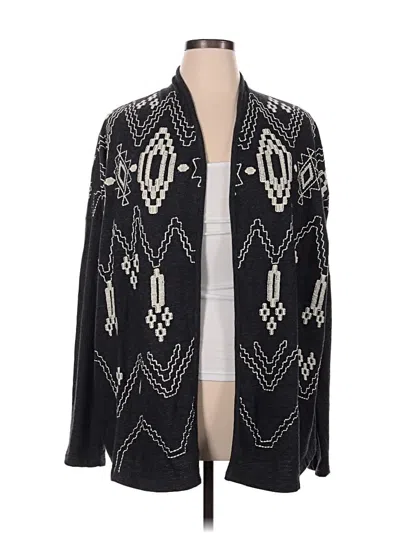 Pre-owned Assorted Brands Cardigan Sweater In Black