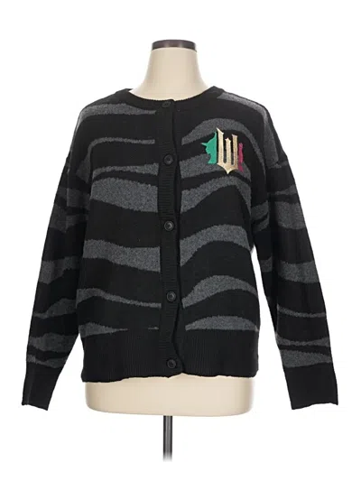 Pre-owned Assorted Brands Cardigan Sweater In Black