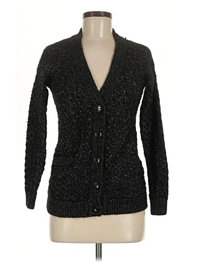 Pre-owned Assorted Brands Cardigan Sweater In Black