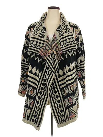 Pre-owned Assorted Brands Cardigan Sweater In Black