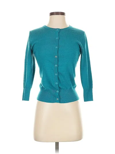 Pre-owned Assorted Brands Cardigan Sweater In Blue