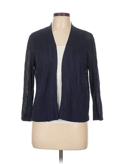 Pre-owned Assorted Brands Cardigan Sweater In Blue