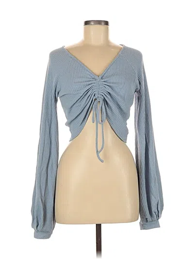 Pre-owned Assorted Brands Cardigan Sweater In Blue