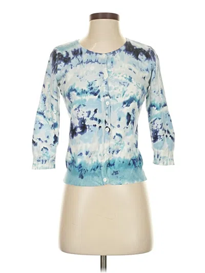 Pre-owned Assorted Brands Cardigan Sweater In Blue