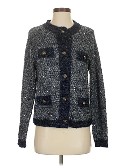 Pre-owned Assorted Brands Cardigan Sweater In Blue