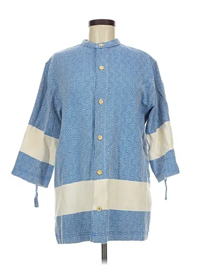 Pre-owned Assorted Brands Cardigan Sweater In Blue