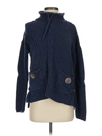 Pre-owned Assorted Brands Cardigan Sweater In Blue
