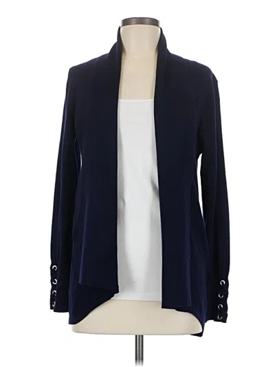Pre-owned Assorted Brands Cardigan Sweater In Blue