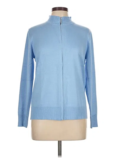 Pre-owned Assorted Brands Cardigan Sweater In Blue