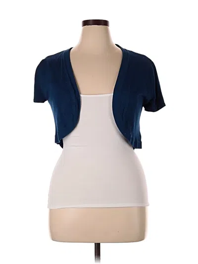 Pre-owned Assorted Brands Cardigan Sweater In Blue