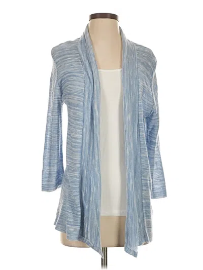 Pre-owned Assorted Brands Cardigan Sweater In Blue