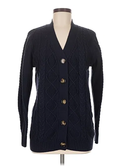 Pre-owned Assorted Brands Cardigan Sweater In Blue