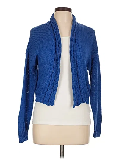 Pre-owned Assorted Brands Cardigan Sweater In Blue