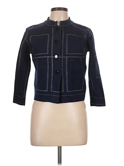 Pre-owned Assorted Brands Cardigan Sweater In Blue