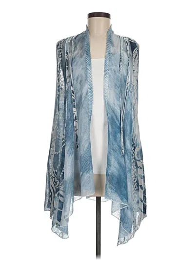 Pre-owned Assorted Brands Cardigan Sweater In Blue
