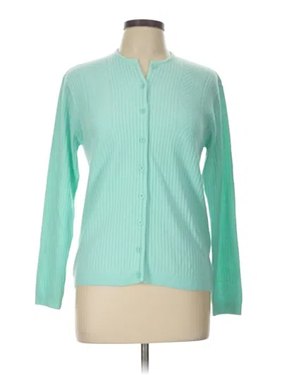 Pre-owned Assorted Brands Cardigan Sweater In Blue