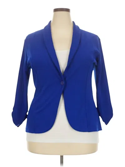 Pre-owned Assorted Brands Cardigan Sweater In Blue