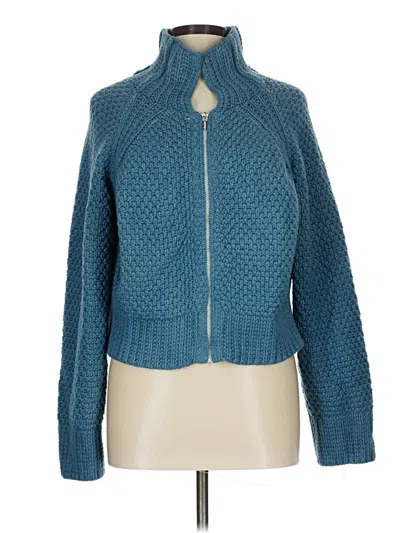 Pre-owned Assorted Brands Cardigan Sweater In Blue