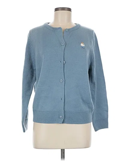 Pre-owned Assorted Brands Cardigan Sweater In Blue