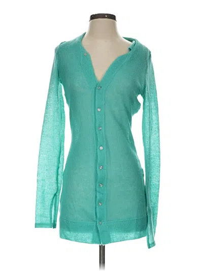 Pre-owned Assorted Brands Cardigan Sweater In Blue
