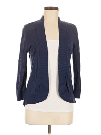 Pre-owned Assorted Brands Cardigan Sweater In Blue